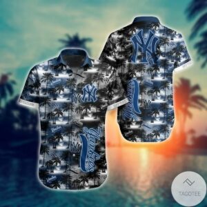 New York Yankees Hawaiian shirt, MLB scenic Aloha shirt, Yankees