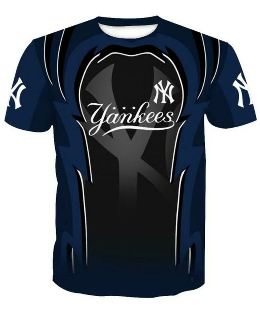 New York Yankees All Over Print 3D TShirt, New York Yankees Apparel Shirt