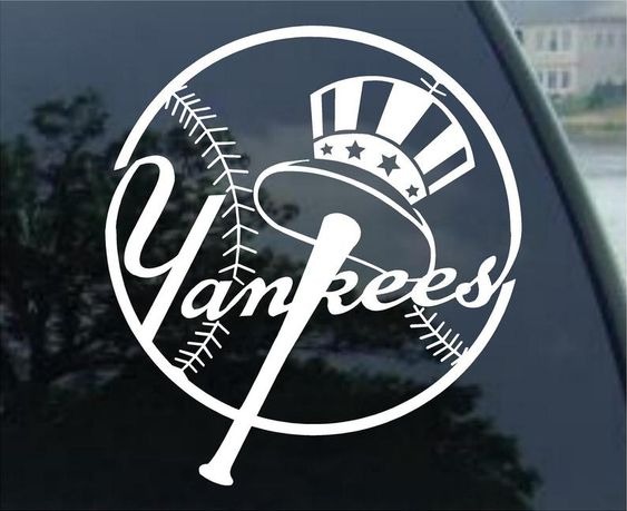 NEW YORK YANKEES Vinyl Decal Car Window Bumper Mirror - Yankeesfanhome.com