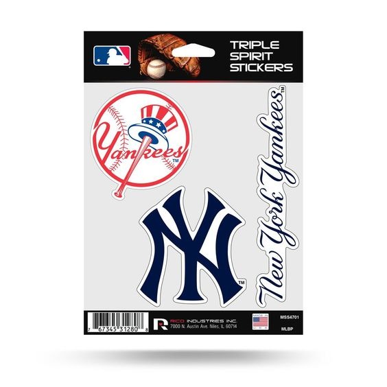 New York Yankees MLB Triple Spirit Sticker - Yankeesfanhome.com