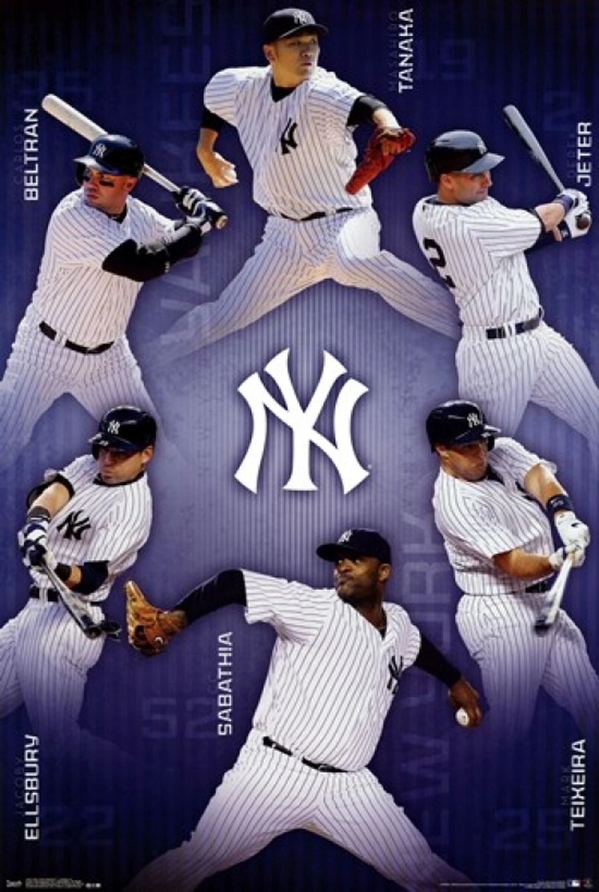 New York Yankees - Collage 14 Poster Print - Yankeesfanhome.com