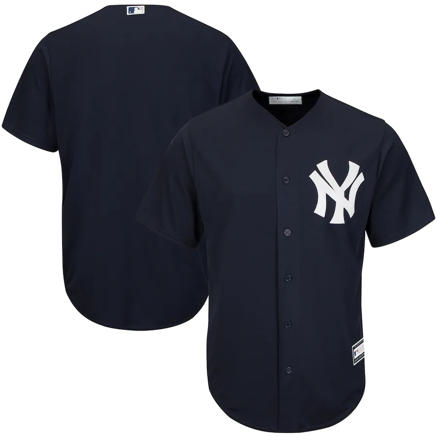 New York Yankees Big & Tall Replica Home Jersey (White/Navy, 3X) :  : Fashion