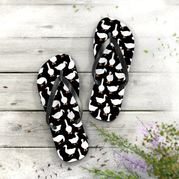 Geese Flip Flops, Wild Geese, Goose, Flip-Flops, Farm Life, Cute Sandals, Countrycore, Barn Wedding, Shabby Chic, Beach Sandals, Slippers - Image 7