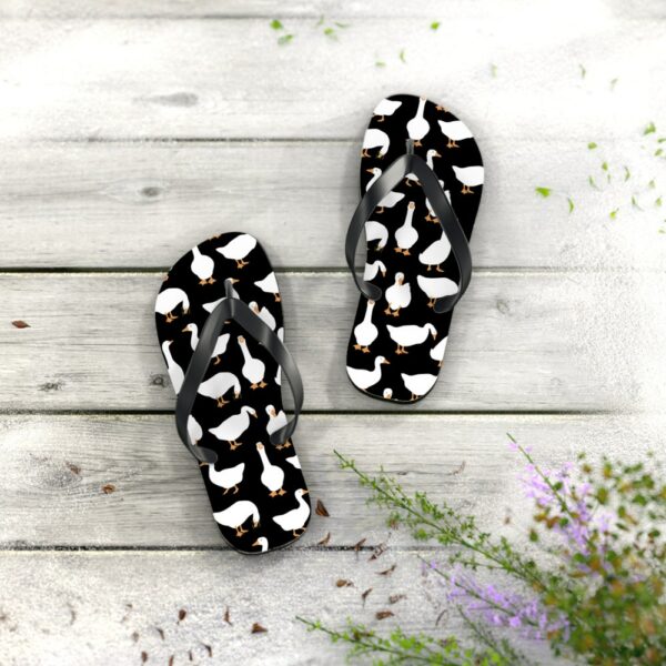 Geese Flip Flops, Wild Geese, Goose, Flip-Flops, Farm Life, Cute Sandals, Countrycore, Barn Wedding, Shabby Chic, Beach Sandals, Slippers - Image 10