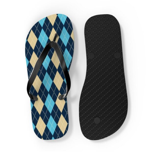 Argyle Flip Flops, Summertime Flip Flops, Gifts for Mom, Flip Flop, Gifts for Daughter, Cute Flip Flops, Beach Thong Sandals, Slippers - Image 5