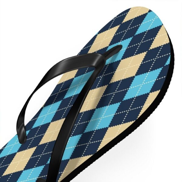 Argyle Flip Flops, Summertime Flip Flops, Gifts for Mom, Flip Flop, Gifts for Daughter, Cute Flip Flops, Beach Thong Sandals, Slippers - Image 6