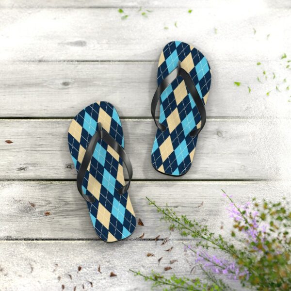 Argyle Flip Flops, Summertime Flip Flops, Gifts for Mom, Flip Flop, Gifts for Daughter, Cute Flip Flops, Beach Thong Sandals, Slippers - Image 10