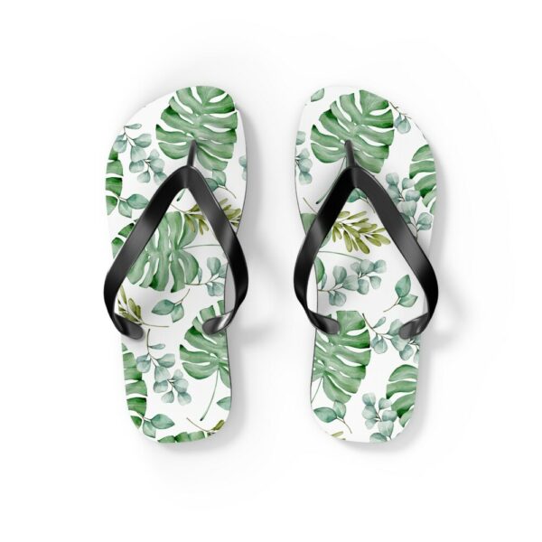 Monstera Flip Flops, Summertime Flip Flops, Gifts for Mom, Flip Flops, Gifts for Gardener, Gardening Gifts, Beach Thong Sandals, Flip-Flops - Image 2