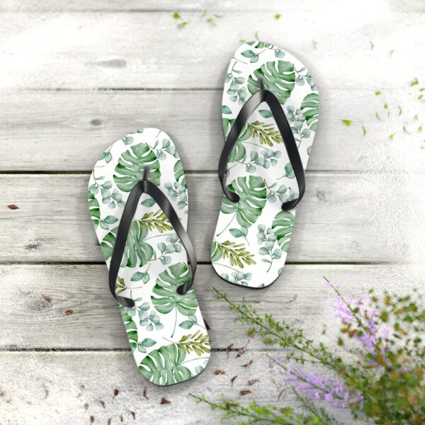 Monstera Flip Flops, Summertime Flip Flops, Gifts for Mom, Flip Flops, Gifts for Gardener, Gardening Gifts, Beach Thong Sandals, Flip-Flops - Image 7
