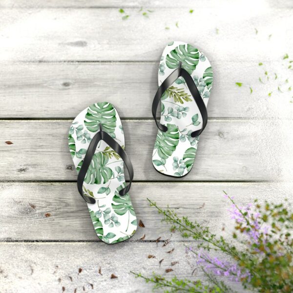 Monstera Flip Flops, Summertime Flip Flops, Gifts for Mom, Flip Flops, Gifts for Gardener, Gardening Gifts, Beach Thong Sandals, Flip-Flops - Image 10