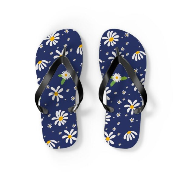 Daisies Flip Flops, Summertime Flip Flops, Beach Wedding Flip Flops, Maid of Honor Gift,Bridesmaids Gifts,Beach Thong Sandals, Flip Flops - Image 2