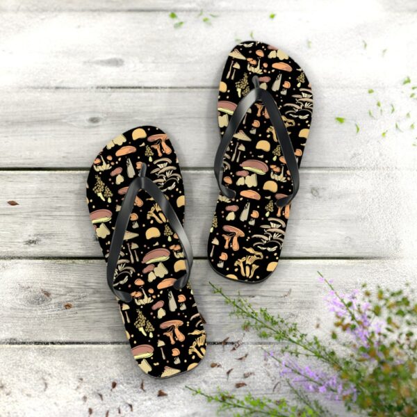 Mushroom Flip Flops, Summertime Flip Flops, Beach Flip Flops, Cute Flip Flops, Frogs Flip Flops, Beach Thong Sandals, Mushrooms, Flip-Flops - Image 7