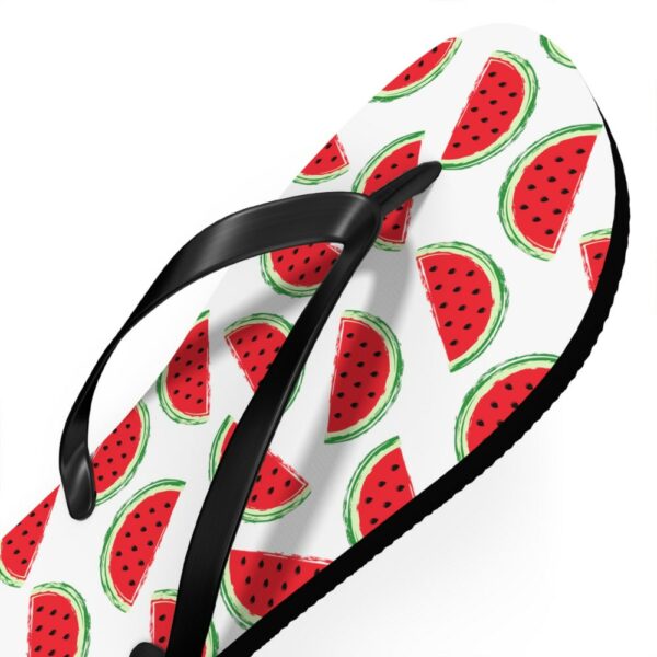 Watermelon Flip Flops, Summertime Flip Flops, Beach Wedding Flip Flops, Maid of Honor Gift,Bridesmaids Gifts,Beach Thong Sandals, Flip Flops - Image 6