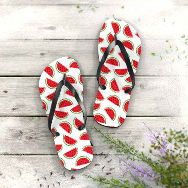Watermelon Flip Flops, Summertime Flip Flops, Beach Wedding Flip Flops, Maid of Honor Gift,Bridesmaids Gifts,Beach Thong Sandals, Flip Flops - Image 7
