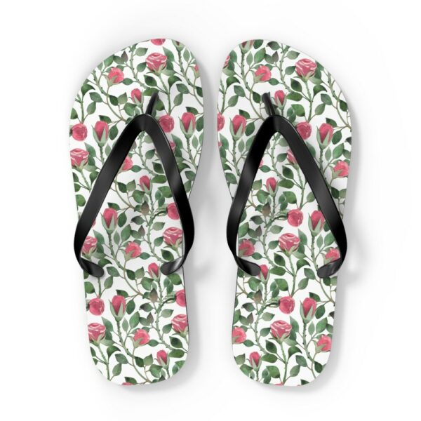 Rose Garden Flip Flops, Summertime Flip Flops, Garden Wedding Flip Flops, Bridesmaids Gifts, Beach Sandals, Roses, Flip Flop, Flip-Flops