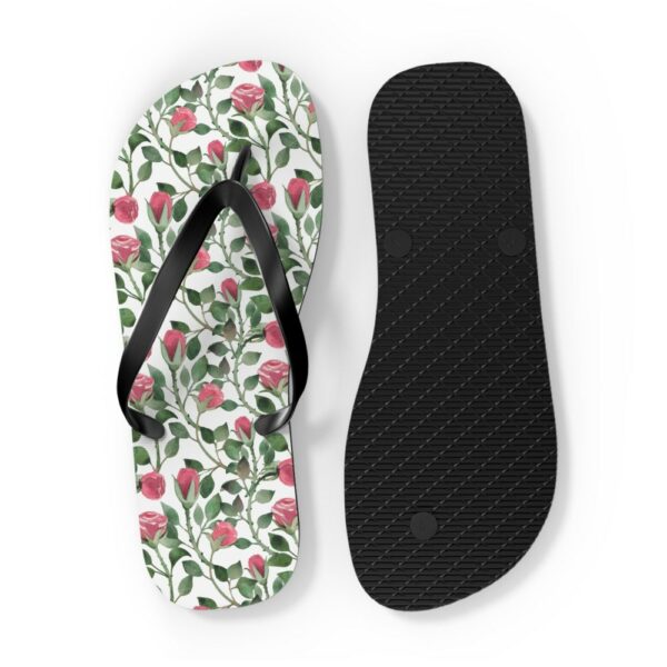 Rose Garden Flip Flops, Summertime Flip Flops, Garden Wedding Flip Flops, Bridesmaids Gifts, Beach Sandals, Roses, Flip Flop, Flip-Flops - Image 5