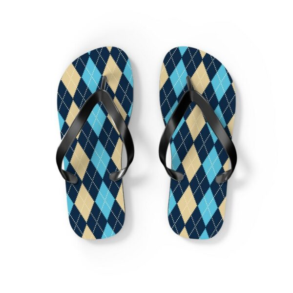 Argyle Flip Flops, Summertime Flip Flops, Gifts for Mom, Flip Flop, Gifts for Daughter, Cute Flip Flops, Beach Thong Sandals, Slippers - Image 2