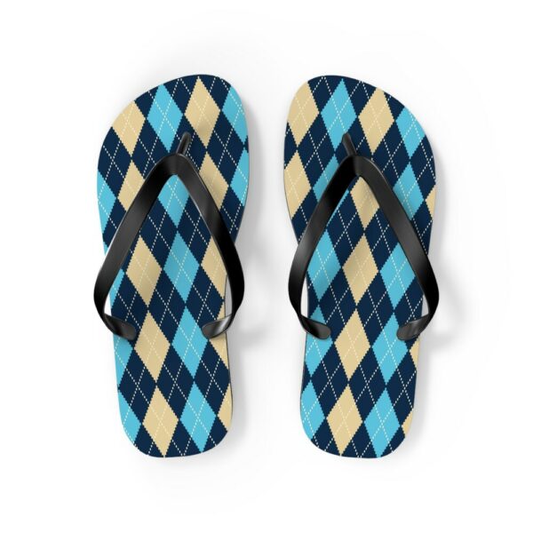 Argyle Flip Flops, Summertime Flip Flops, Gifts for Mom, Flip Flop, Gifts for Daughter, Cute Flip Flops, Beach Thong Sandals, Slippers - Image 4