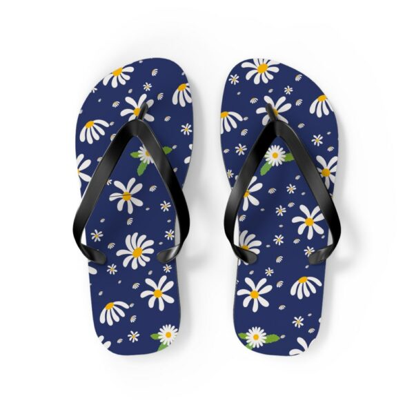 Daisies Flip Flops, Summertime Flip Flops, Beach Wedding Flip Flops, Maid of Honor Gift,Bridesmaids Gifts,Beach Thong Sandals, Flip Flops - Image 4