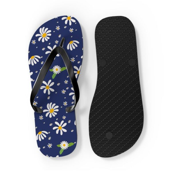 Daisies Flip Flops, Summertime Flip Flops, Beach Wedding Flip Flops, Maid of Honor Gift,Bridesmaids Gifts,Beach Thong Sandals, Flip Flops - Image 5