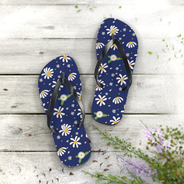 Daisies Flip Flops, Summertime Flip Flops, Beach Wedding Flip Flops, Maid of Honor Gift,Bridesmaids Gifts,Beach Thong Sandals, Flip Flops - Image 7