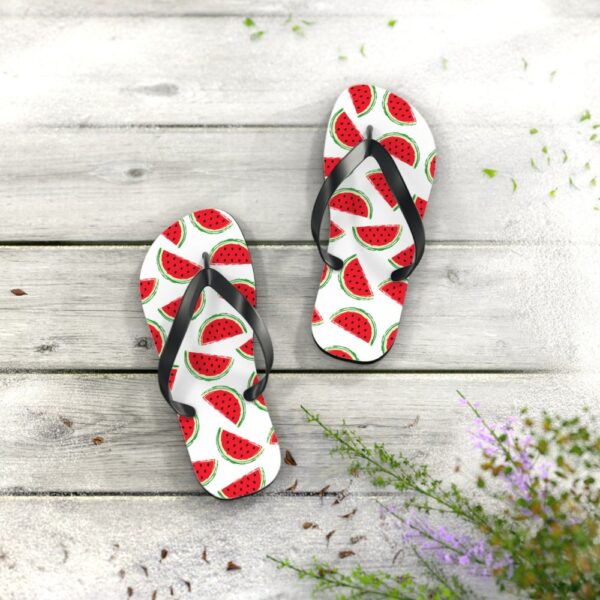 Watermelon Flip Flops, Summertime Flip Flops, Beach Wedding Flip Flops, Maid of Honor Gift,Bridesmaids Gifts,Beach Thong Sandals, Flip Flops - Image 10