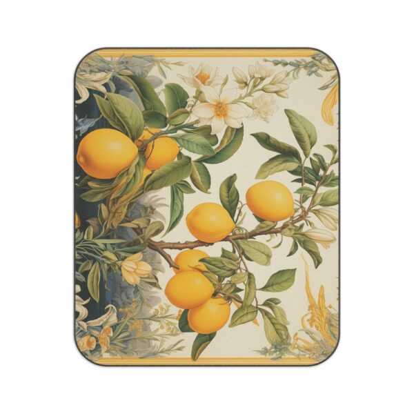 Luxury Picnic Blanket for Star Gazing, Beach Day, or Park outings - European Style - Italian Lemons Design - Image 2