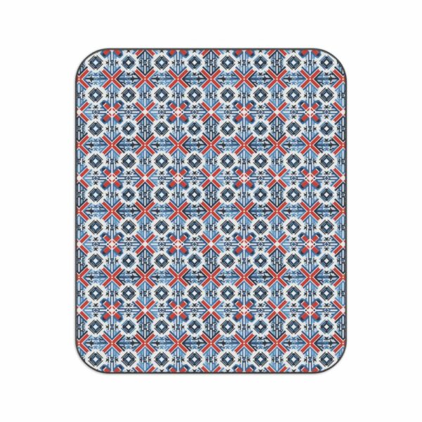 Luxury Picnic Blanket for Star Gazing, Beach Day, or Park outings - European Style - Spanish Tile Design - Image 2