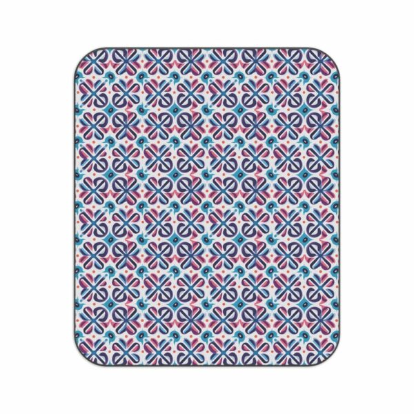 Luxury Picnic Blanket for Star Gazing, Beach Day, or Park outings - European Style - Spanish Tile Design - Image 2