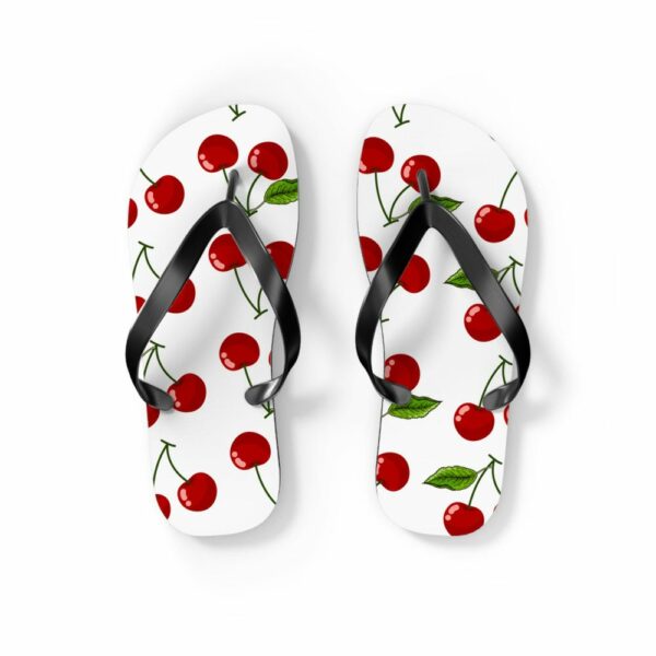 Cherries Flip Flops, Summertime Flip Flops, Beach Wedding Flip Flops, Maid of Honor Gift,Bridesmaids Gifts,Beach Thong Sandals,Flip-Flops