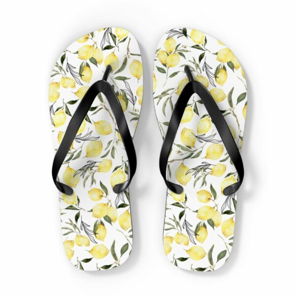 Lemon Flip Flops, Summertime Flip Flops, Italian Wedding Flip Flops, Italian Wedding gifts, Bridesmaids Gifts, Italy Thong Sandals - Image 4