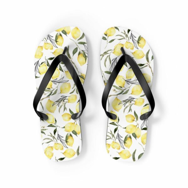 Lemon Flip Flops, Summertime Flip Flops, Italian Wedding Flip Flops, Italian Wedding gifts, Bridesmaids Gifts, Italy Thong Sandals - Image 2